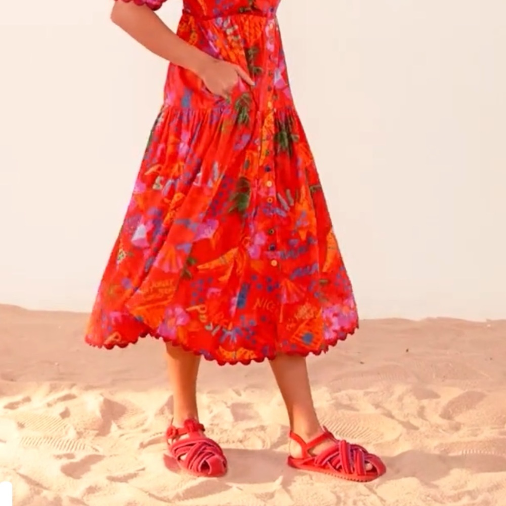 FARM Rio Red Zigzag Sandals - Picture 11 of 12